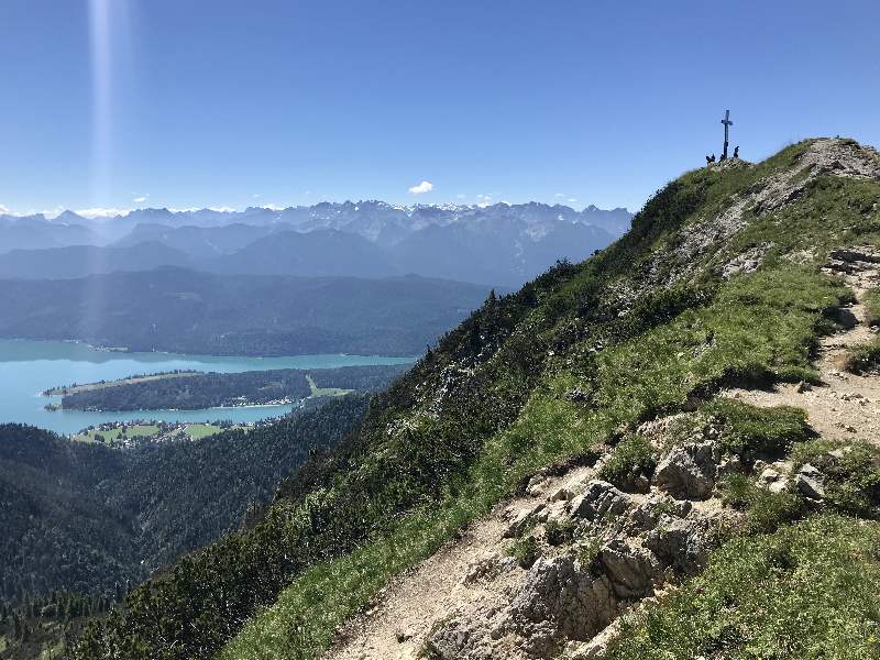 Der Heimgarten am Walchensee - einer der bekanntesten Walchensee Berge, mit dem Karwendel