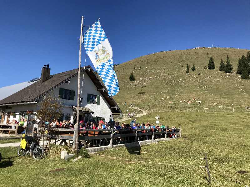 Die Jocher Alm auf der Jochberg Wanderung am Walchensee