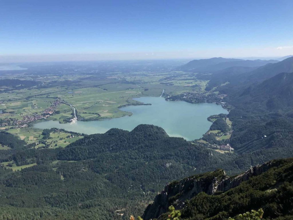 Ausblick auf den Kochelsee vom Herzogstand