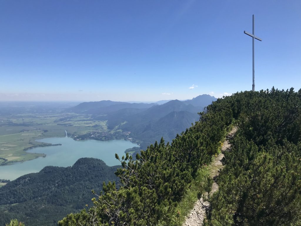 Bergtouren Walchensee - hier mit Blick auf den Kochelsee