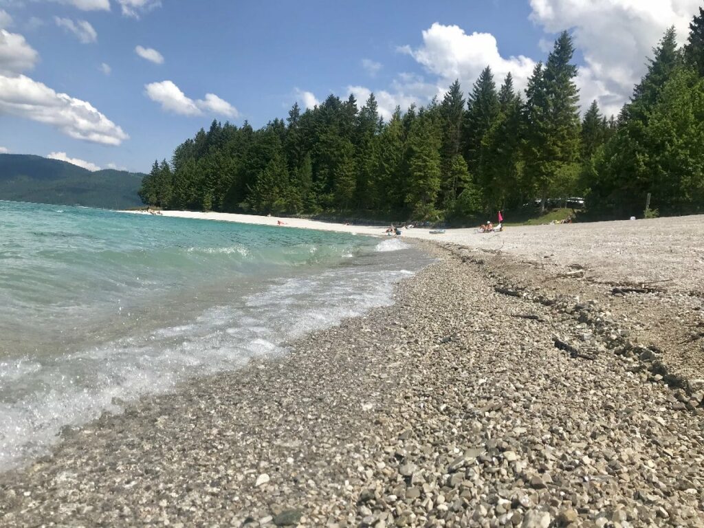 bayerische Karibik am Walchensee in Deutschland