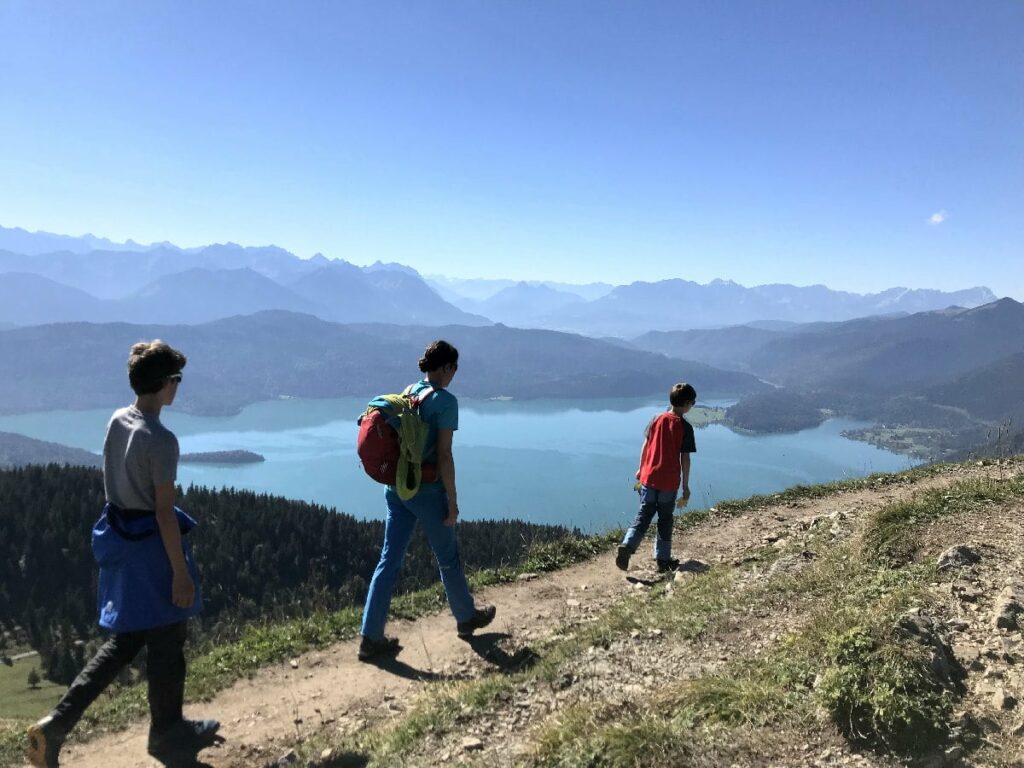 bayerische Karibik von oben - bei der Wanderung auf die 3 Aussichtsgipfel