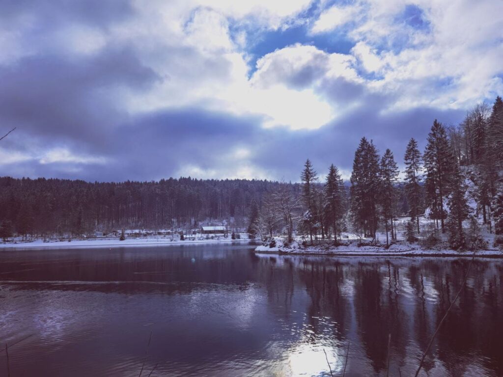 So schön ist der Walchensee Winter nachdem der frische Schnee gefallen ist